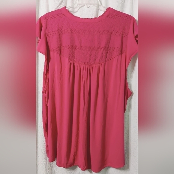 3X25 Torrid  Tie-Front Flutter Cap Sleeve Blouse Plus Size 6X - Picture 8 of 13